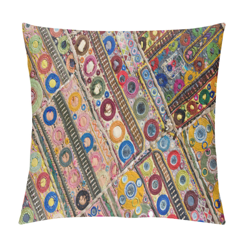 Personality  Rajasthani Indian Patchwork Wall Cloth Pillow Covers