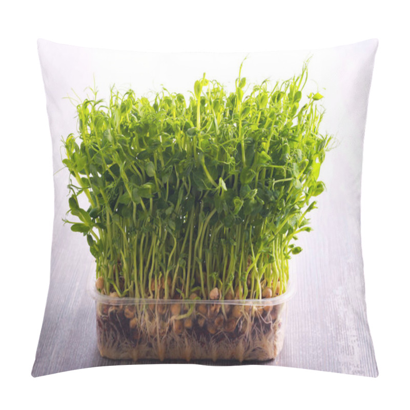 Personality  Sprouts Of Peas Vegetable, Microgreen  Pillow Covers