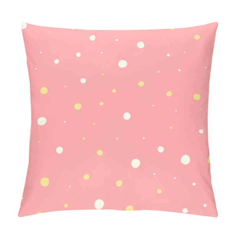 Personality  Baby Fun Hand Drawn Dots Asymmetrical Seamless Pattern, Dotted Swiss Pillow Covers