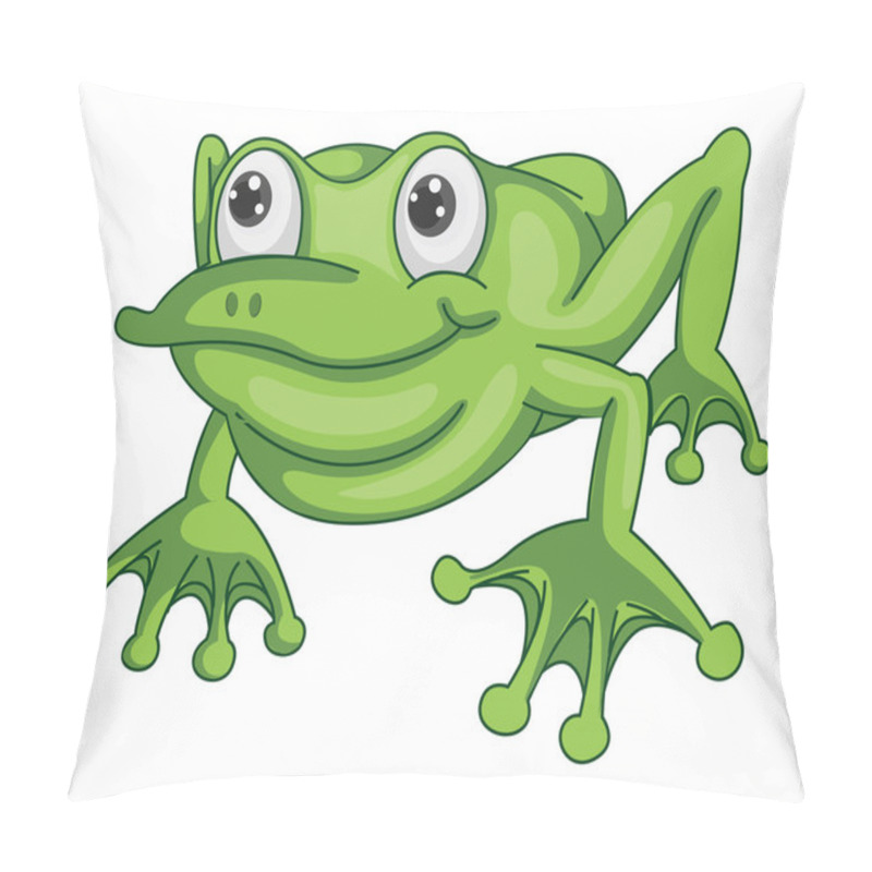 Personality  A Green Frog Pillow Covers