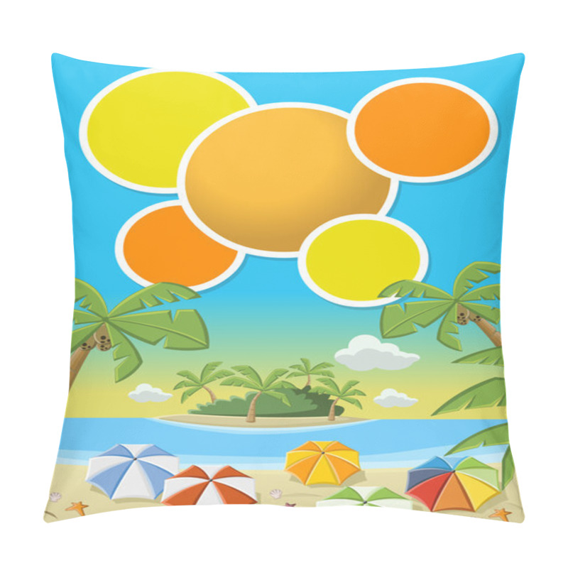 Personality  Beautiful Tropical Beach Pillow Covers