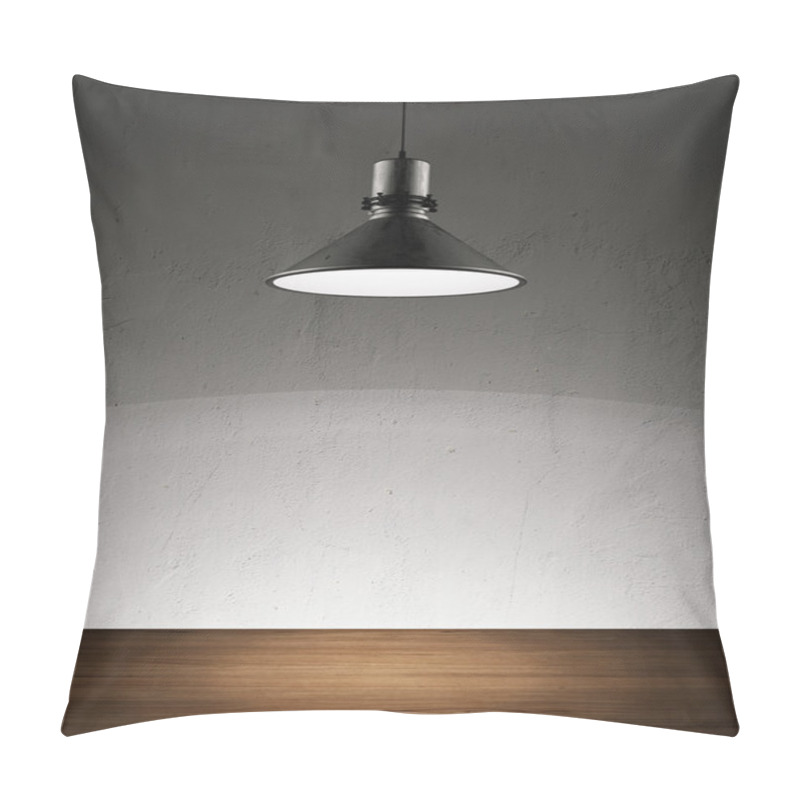 Personality  White Wall With Lamp Pillow Covers