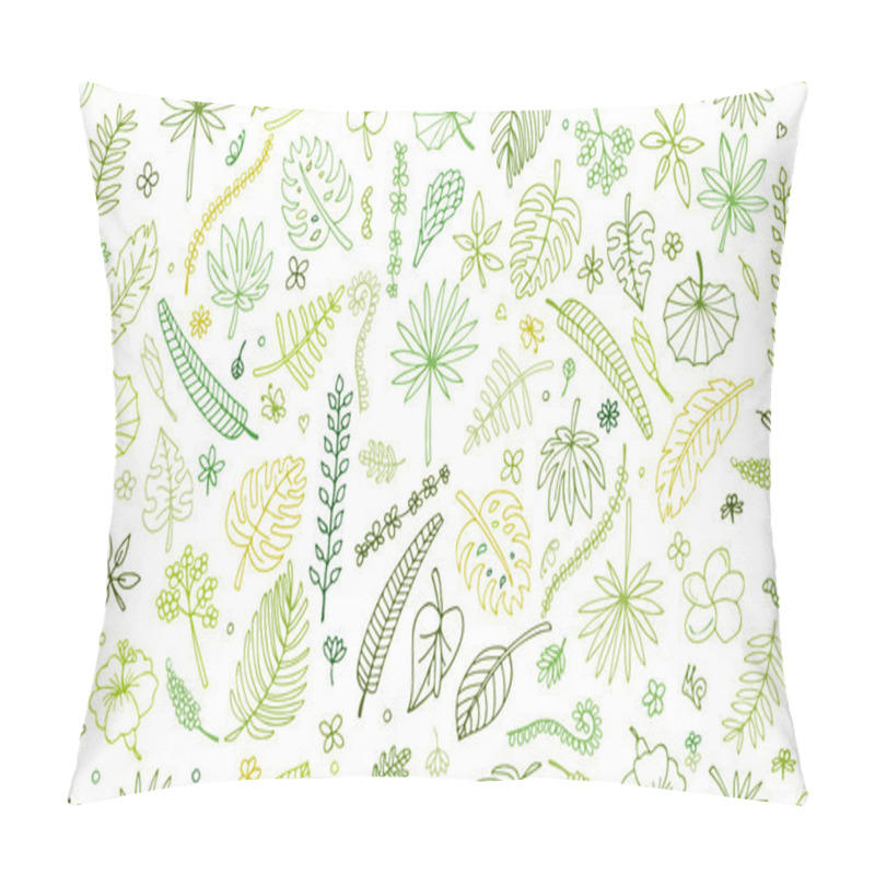 Personality  Tropical Plants, Seamless Pattern Pillow Covers