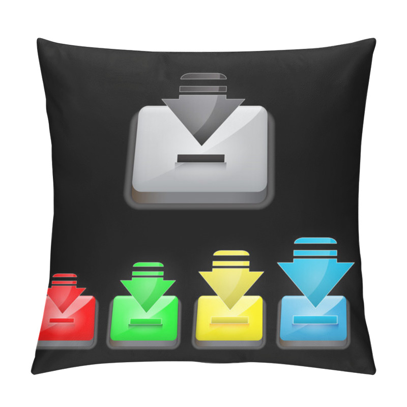 Personality  Download Buttons. Vector Illustration. Pillow Covers