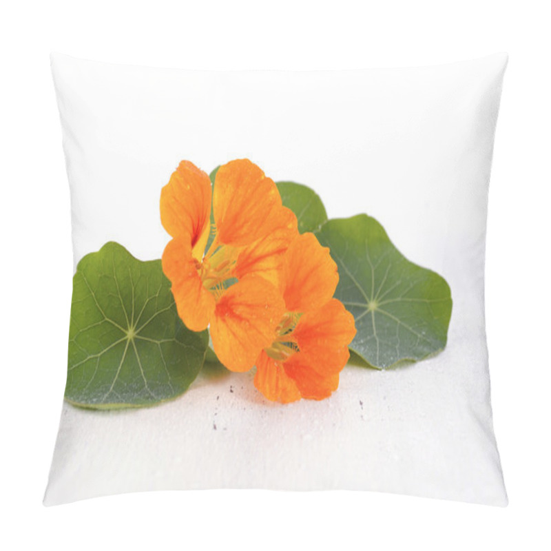 Personality  Small Bouquet Of Edible Nasturtium Flowers  Pillow Covers