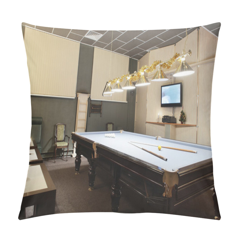 Personality  Interior Of Beautiful And Modern Billiard Pillow Covers