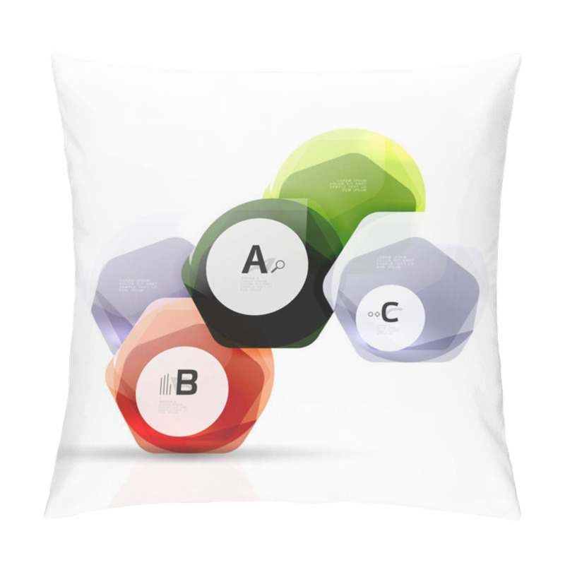 Personality  Geometrical Hexagons Abstract Background Pillow Covers