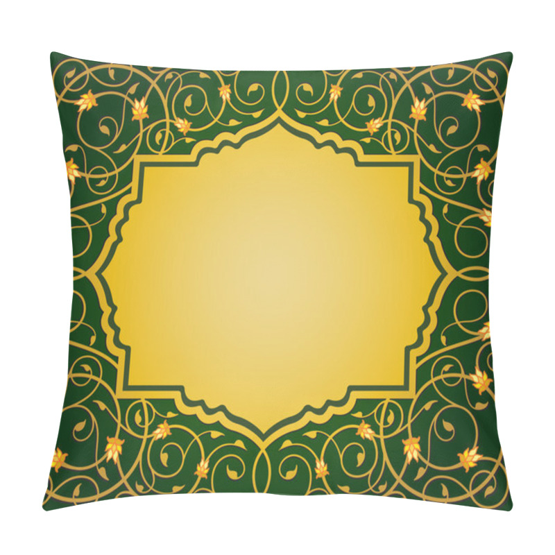 Personality  Islamic Floral Art Border Pillow Covers