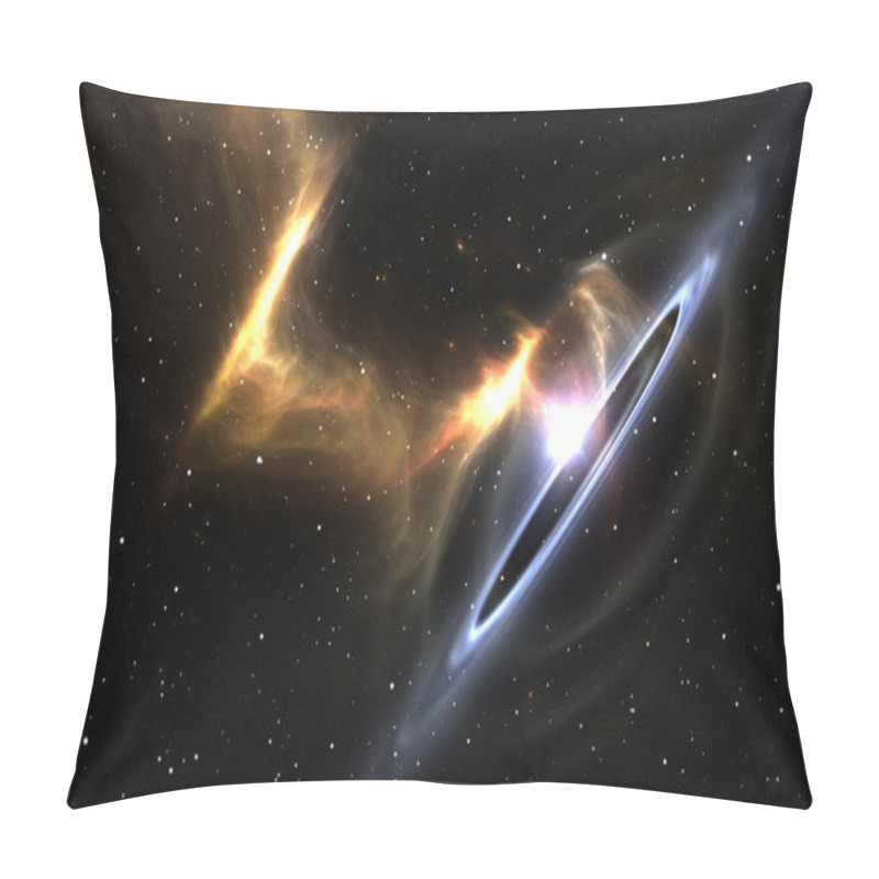 Personality  Stars And Material Falls Into A Black Hole Pillow Covers