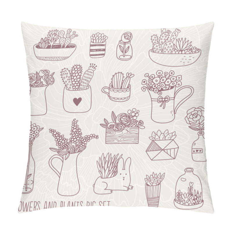 Personality  Flowers And Plants Set Pillow Covers