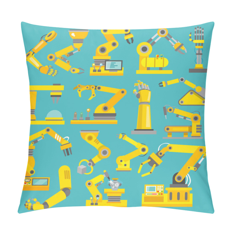 Personality  Robotic Arm Flat Pillow Covers