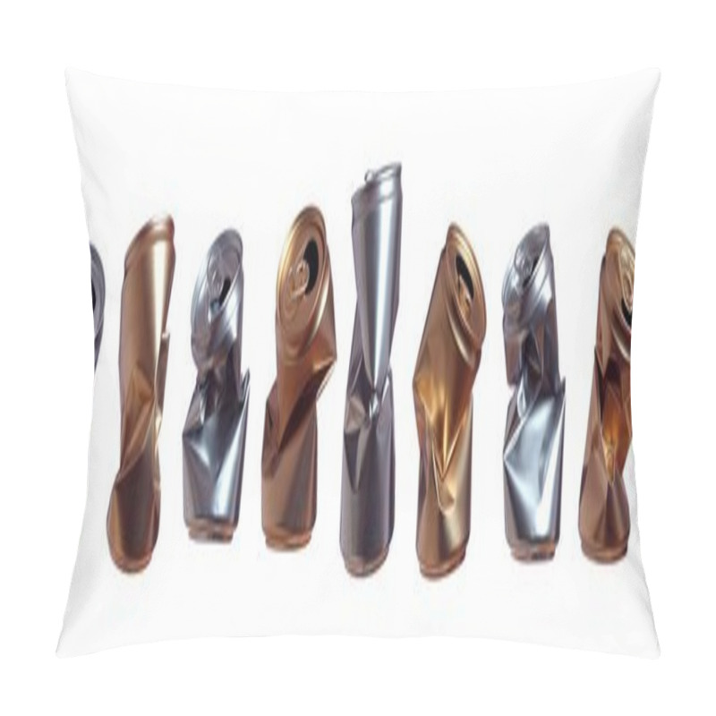 Personality  Silver And Golden Cans Pillow Covers