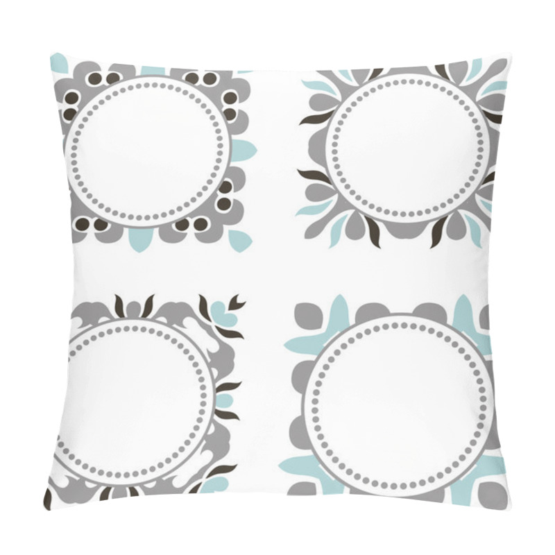 Personality  Set Of Vector Decorative Frames Pillow Covers