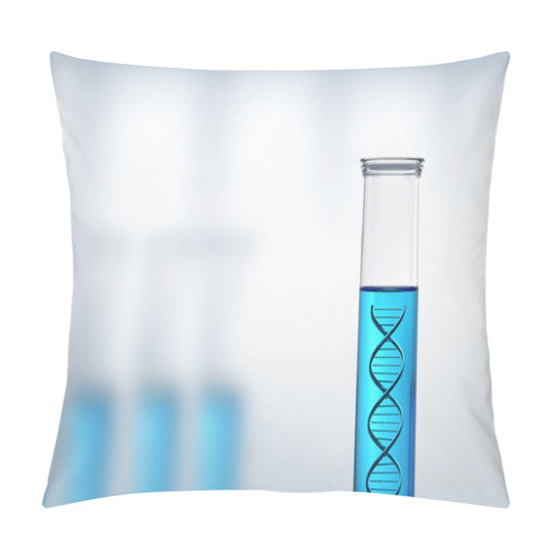 Personality  DNA Research Or Testing In A Laboratory Pillow Covers