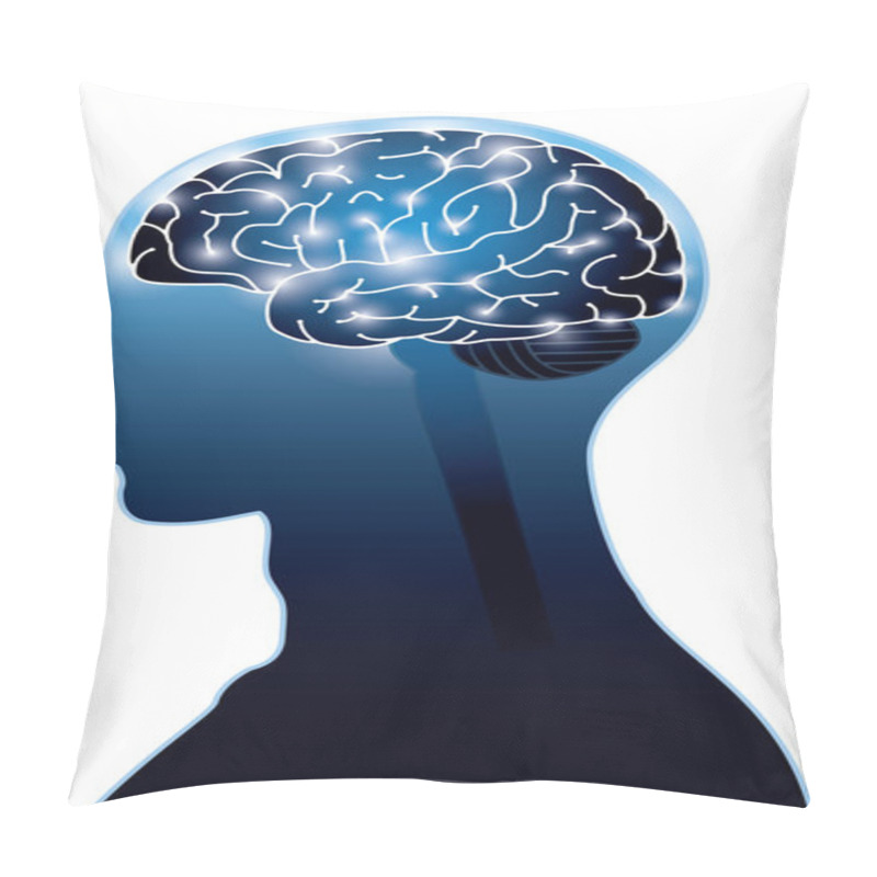 Personality  Image Of Brain Electrical Signal Pillow Covers