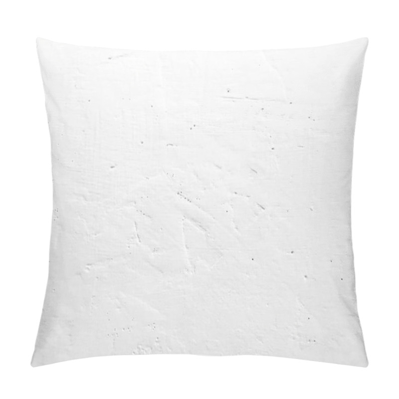 Personality  White Background Wall. Plaster Abstract Texture Pillow Covers