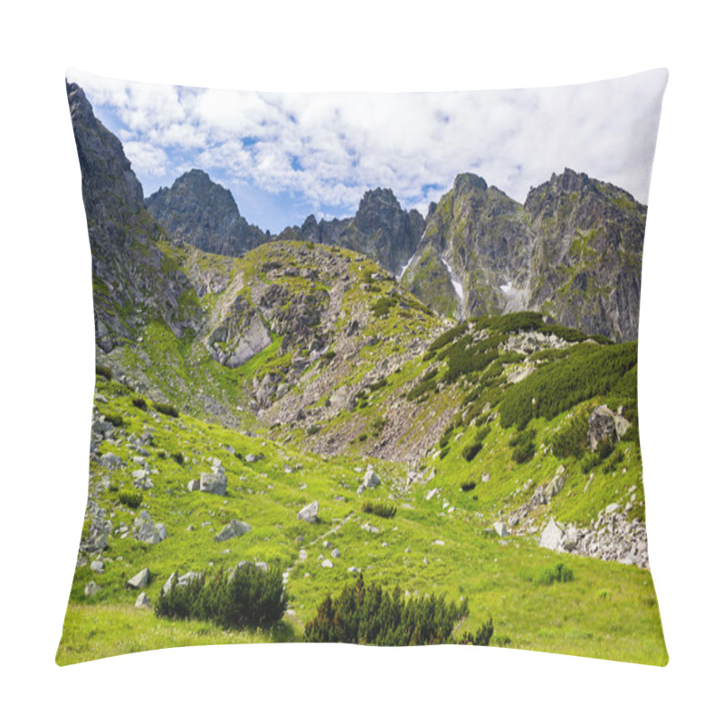 Personality  Inspiring Tatra Mountains Landscape View, Sunny Summer Day Pillow Covers