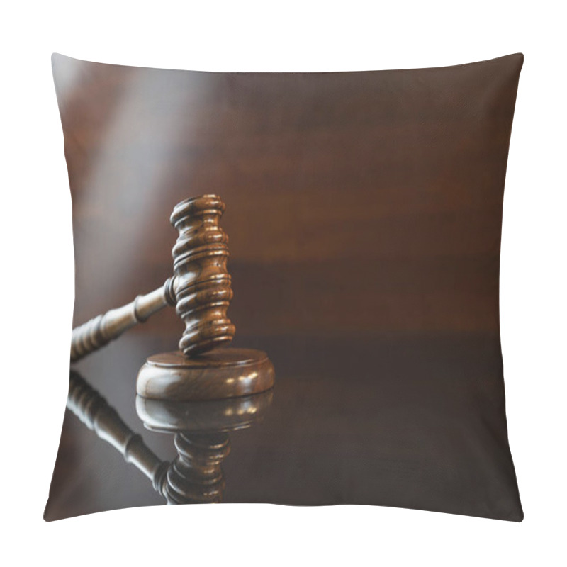 Personality  Gavel. Auction Sale And Business Concept.   Pillow Covers