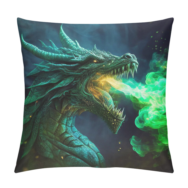 Personality  Fantasy Alien With A Dragon Pillow Covers