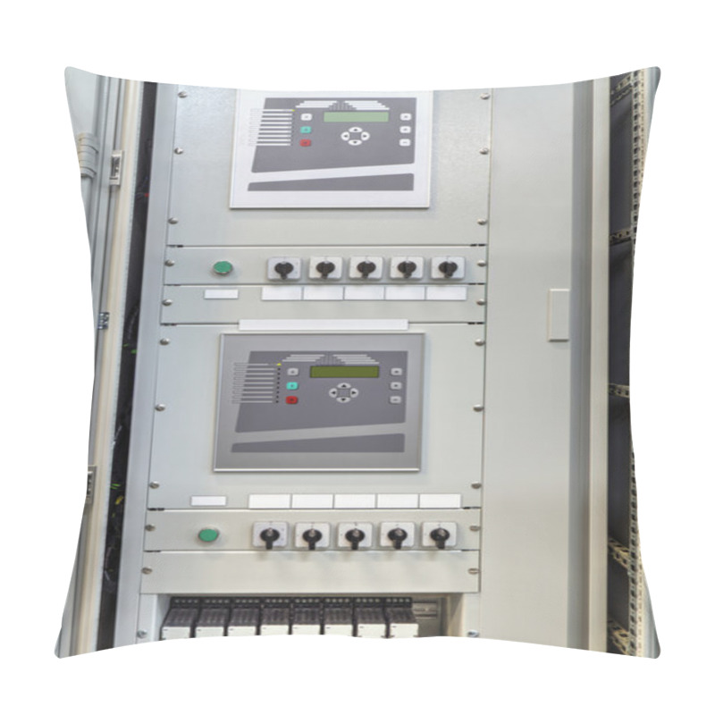 Personality  Electrical Control Panel With Electronic Device For Relay Protection In Electrical Substation Pillow Covers