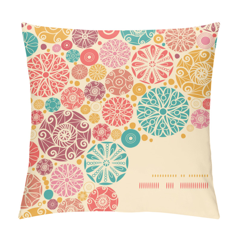 Personality  Abstract Decorative Circles Corner Pattern Background Pillow Covers