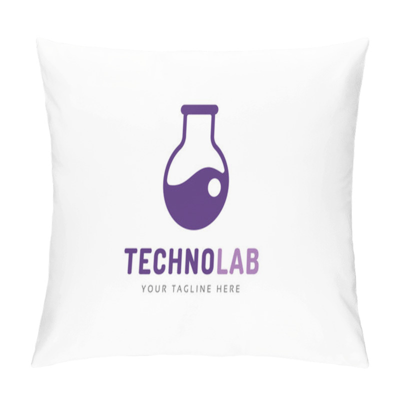 Personality  Laboratory Equipment Vector Logo Pillow Covers