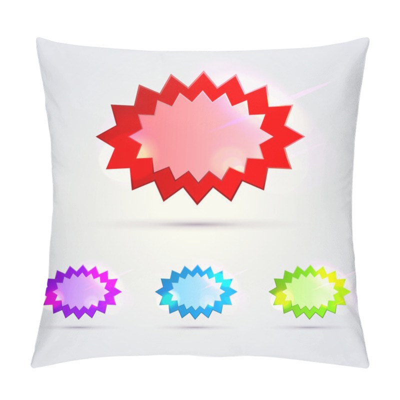 Personality  Vector Glossy Banners Vector Illustration  Pillow Covers