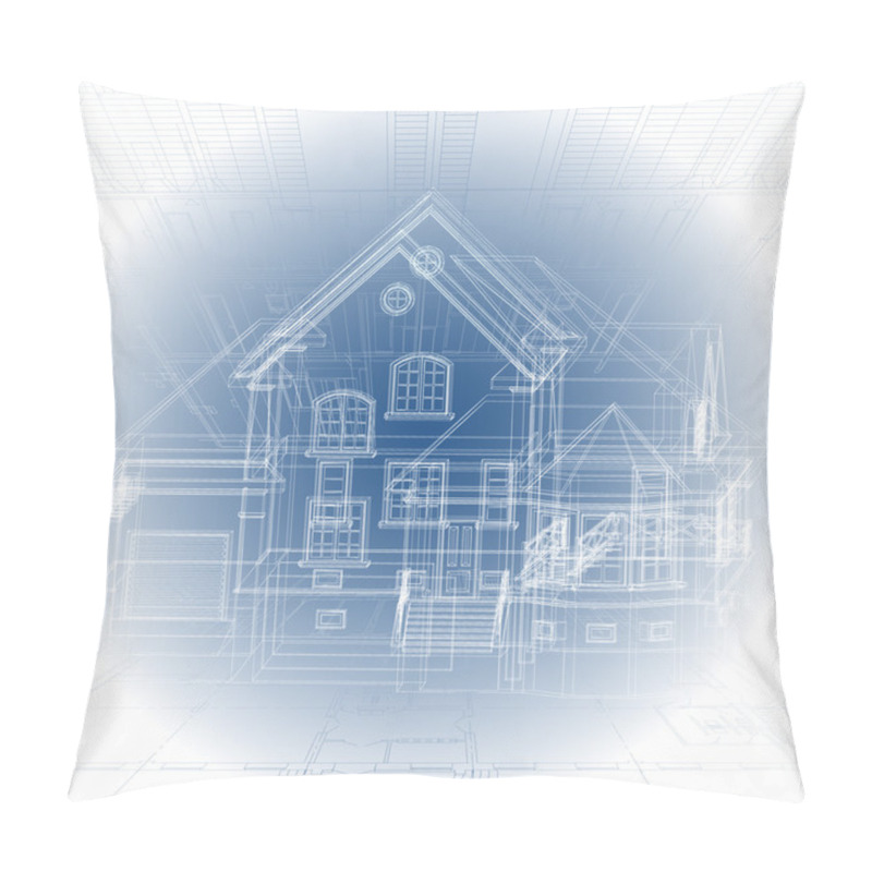 Personality  Architectural Background (vector) Pillow Covers