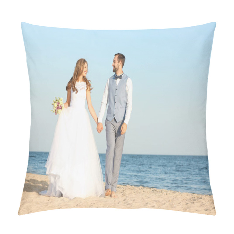 Personality  Happy Wedding Couple Pillow Covers