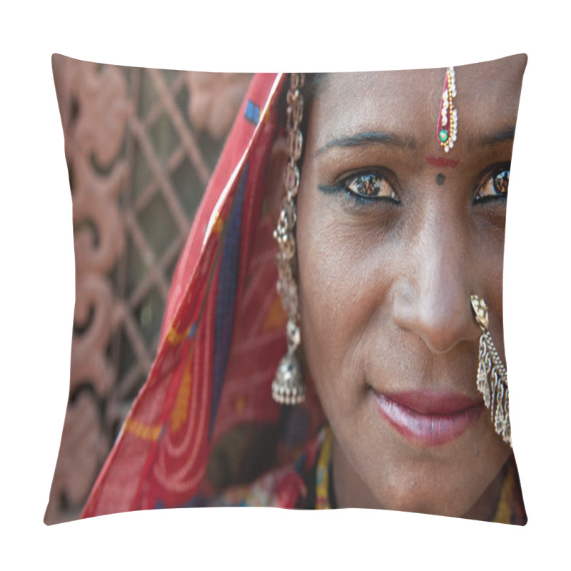 Personality  Portrait Of A India Rajasthani Pillow Covers