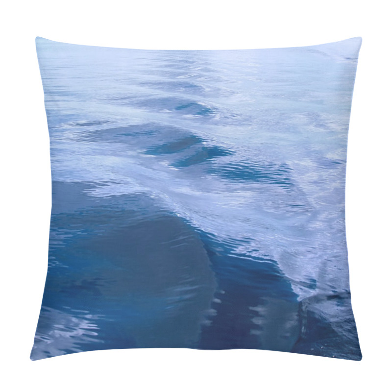 Personality  Abstract Blue Waves Stretching Into The Distance Pillow Covers