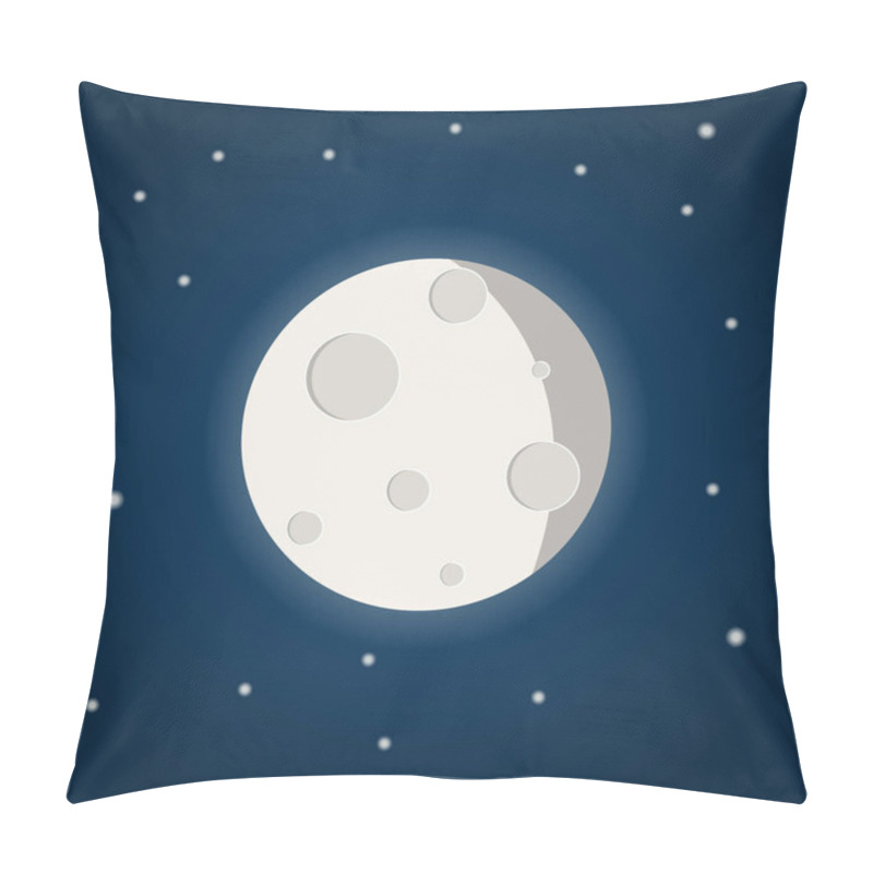 Personality  Moon With Stars Pillow Covers