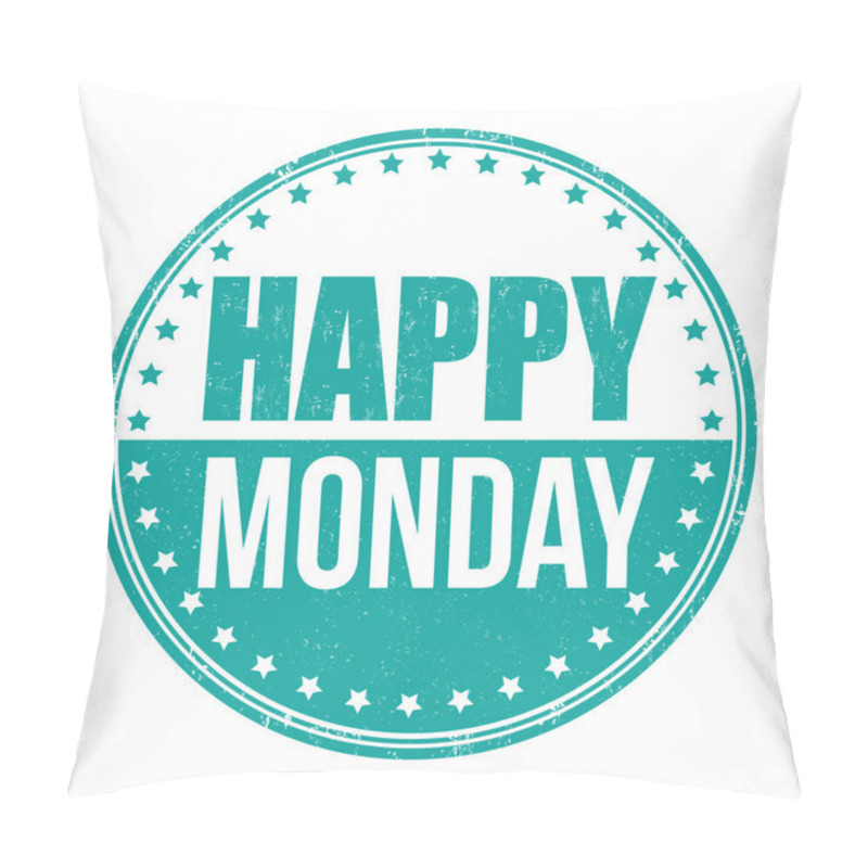 Personality  Happy Monday Stamp Pillow Covers