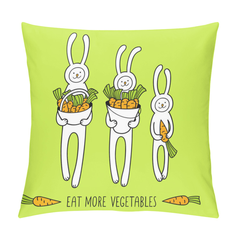 Personality  Eat More Vegetables Pillow Covers