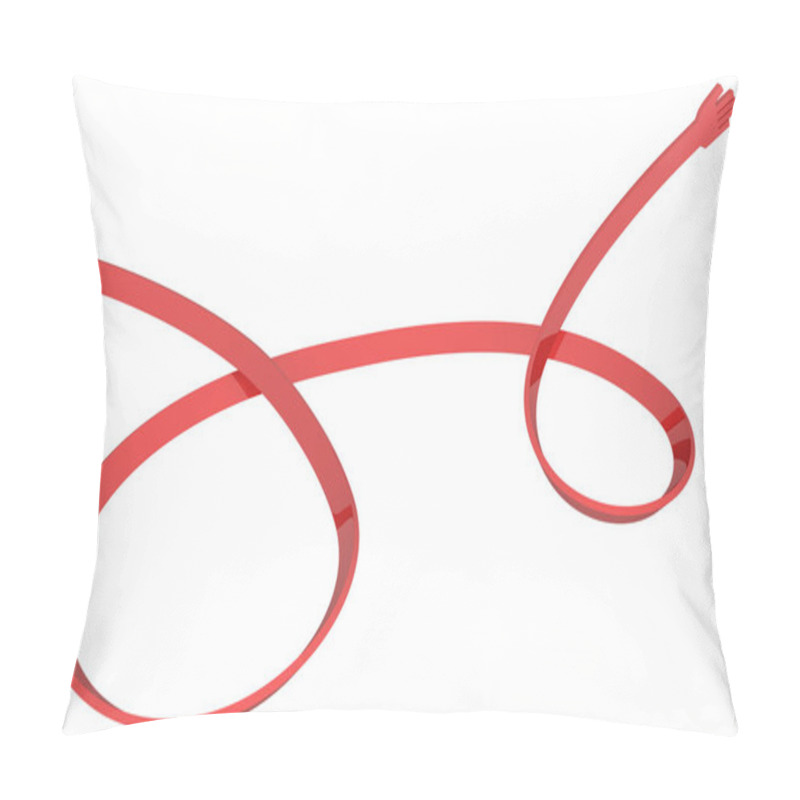 Personality  Red Tape Hand Pillow Covers