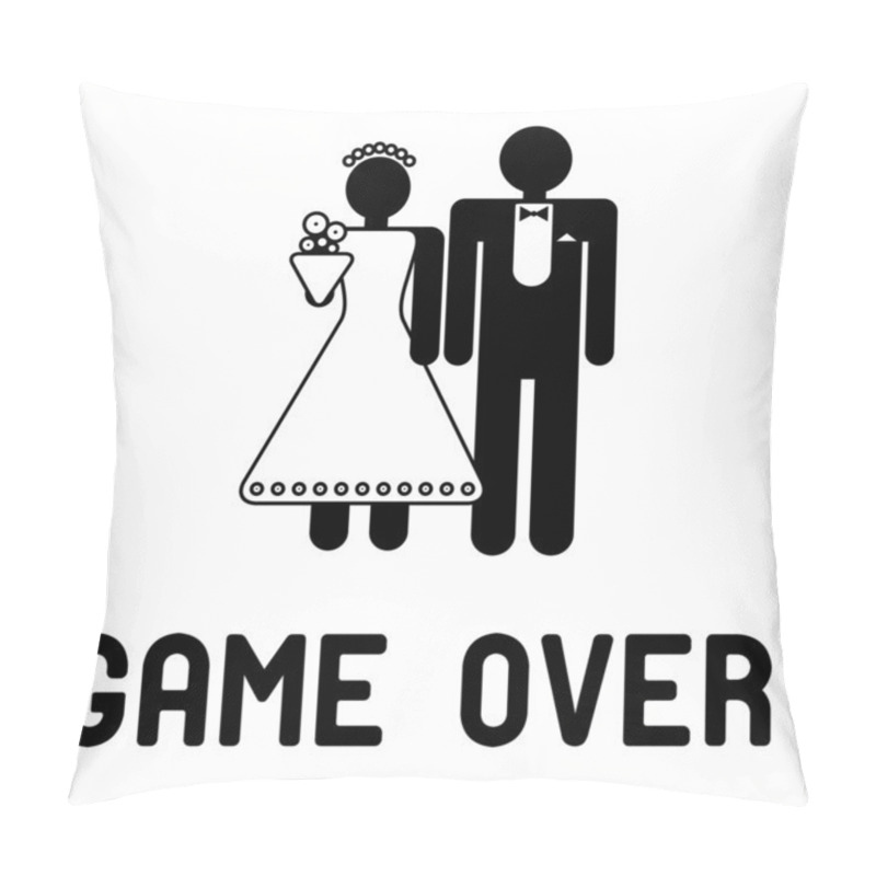 Personality  Funny Wedding Symbol Pillow Covers