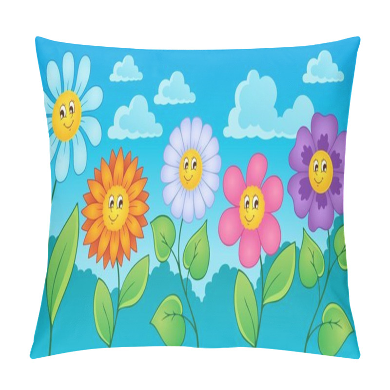 Personality  Cartoon Flowers Theme 1 Pillow Covers