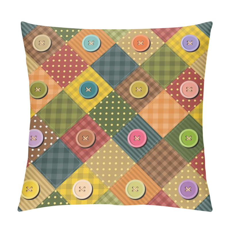 Personality  Patchwork Background With Different Patterns Pillow Covers