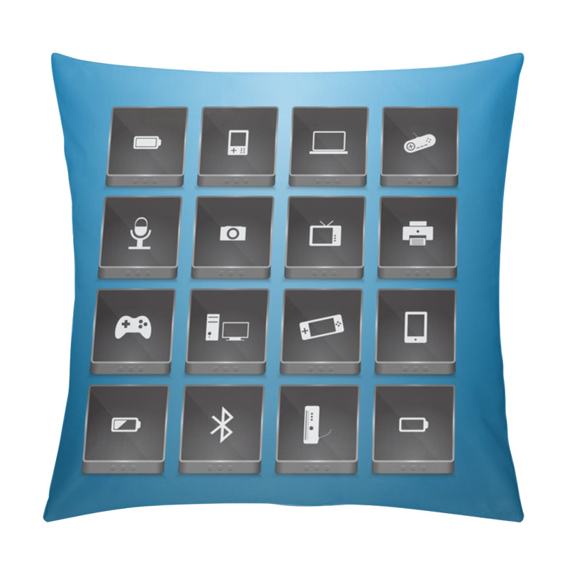 Personality  Technology Icons Vector Illustration Pillow Covers