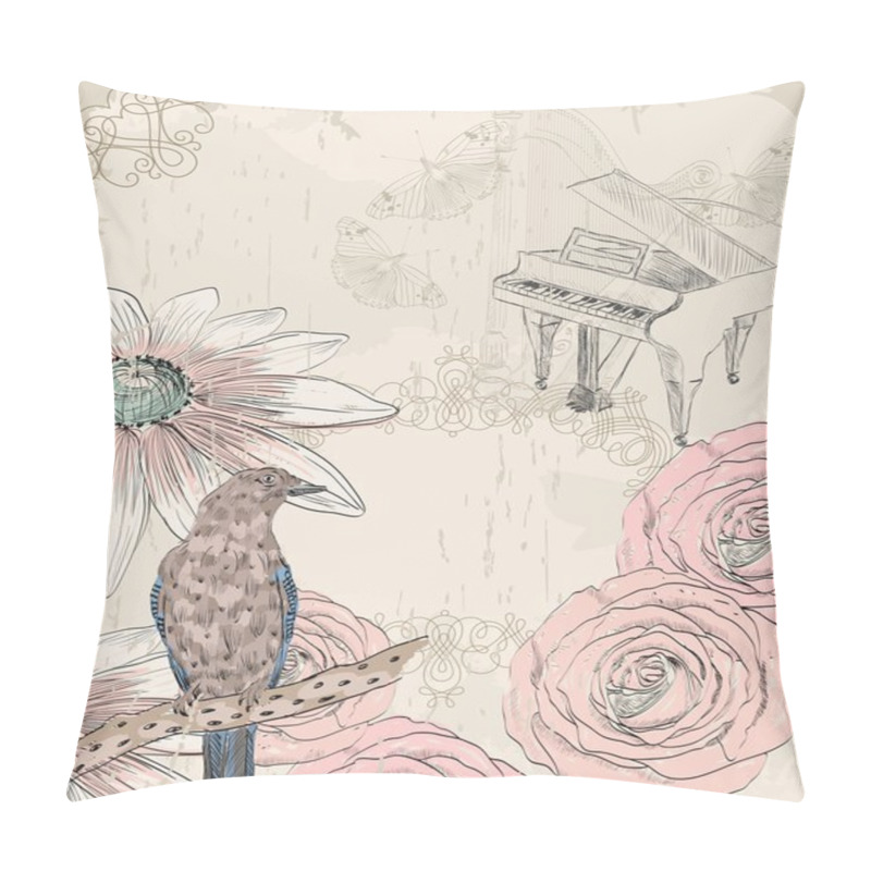 Personality  Retro Background Pillow Covers