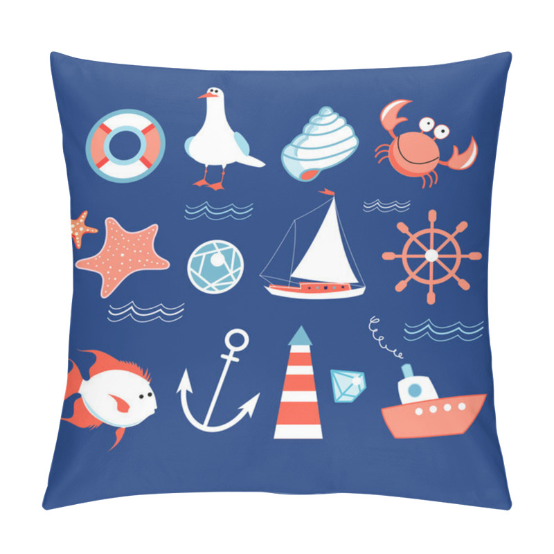 Personality  Icons To The Marine Theme Pillow Covers