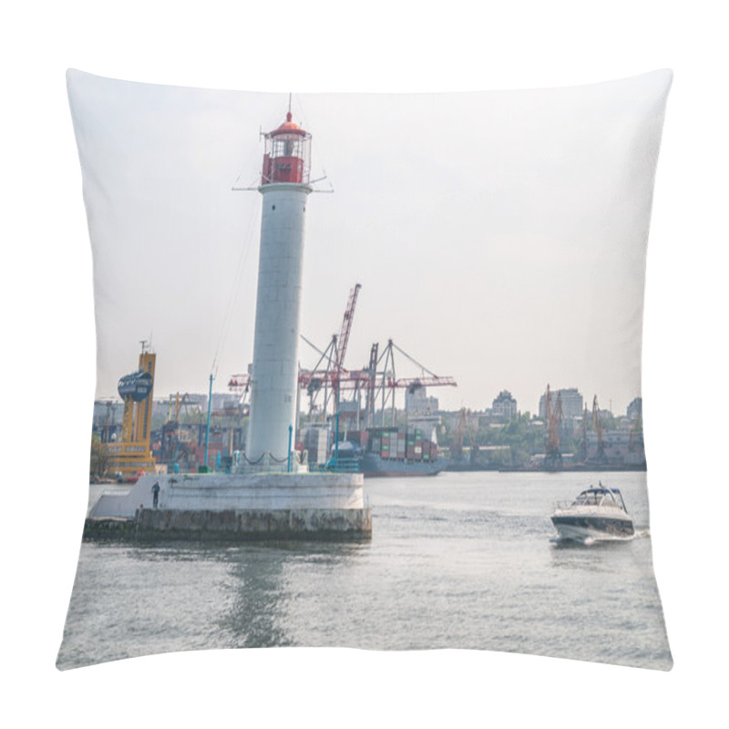 Personality  Vorontsov Lighthouse In The Gulf Of Odessa, Ukraine Pillow Covers