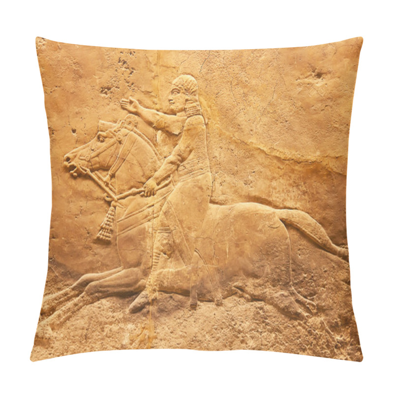 Personality  Ancient Sumerian Stone Carving Pillow Covers