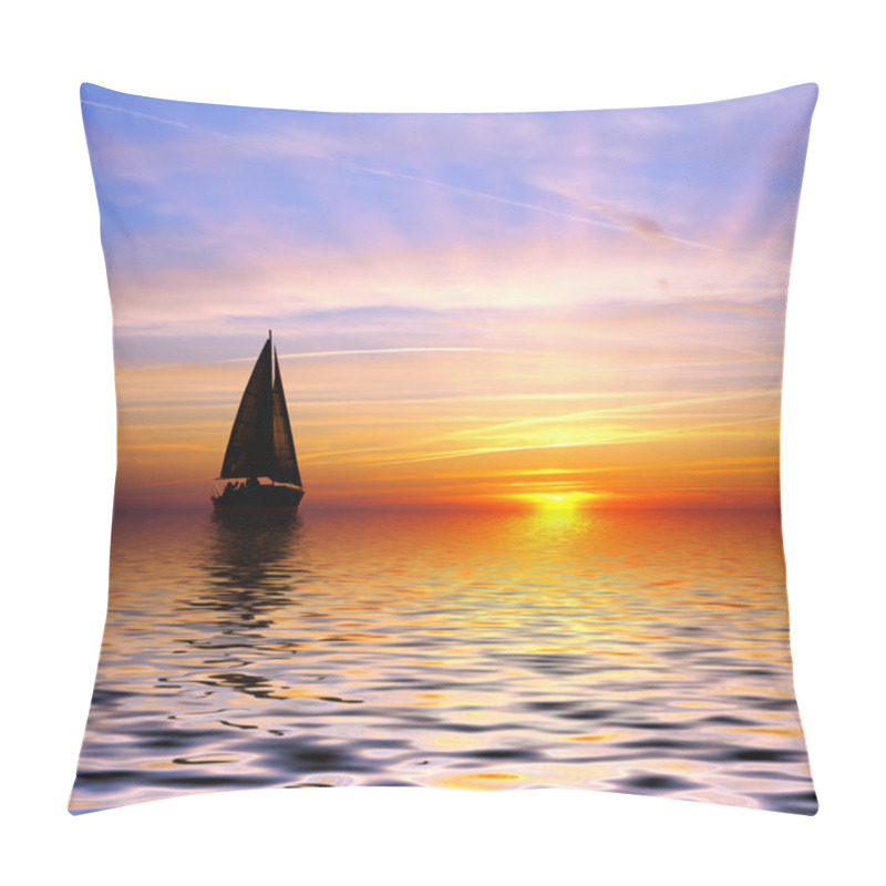 Personality  Sailing To The Sunset Pillow Covers