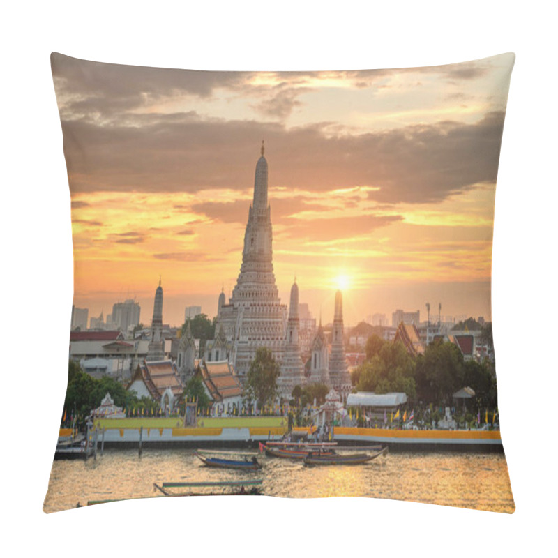 Personality  Sunlight At Wat Arun Thailand  Pillow Covers