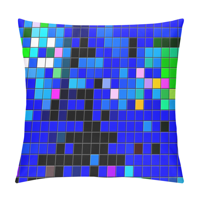 Personality  Abstract Dynamical Image Of Squares In Red, Orange, Yellow, Green, Blue, Purple, With Spectacular Light And Dark Inserts. Colored Positive Background For Your Art Projects And Works. Pillow Covers