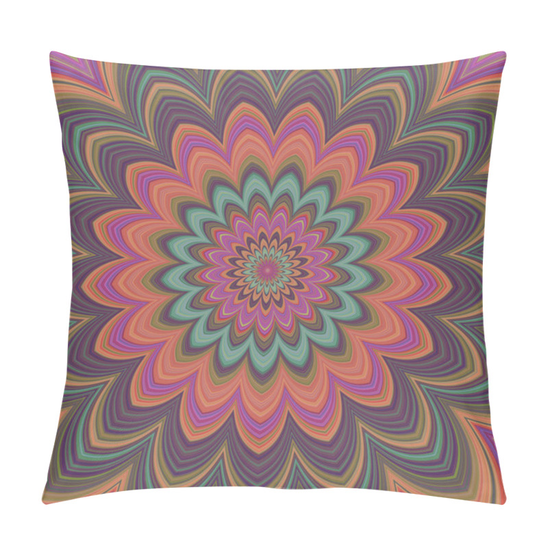 Personality  Fullscreen Generated Symmetrical Psychadelic Flower Pillow Covers