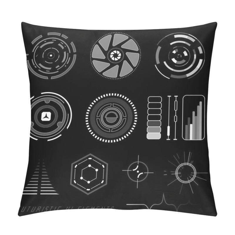 Personality  Futuristic User Interface HUD Pillow Covers