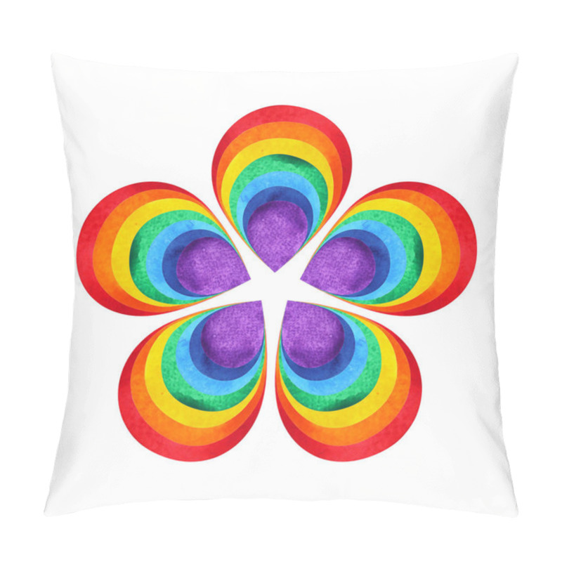 Personality  Chakra Reiki Healing Lotus Logo Symbol Icon Mind Health Spiritual Art Therapy Watercolor Painting Color Illustration Design Mandala Pillow Covers