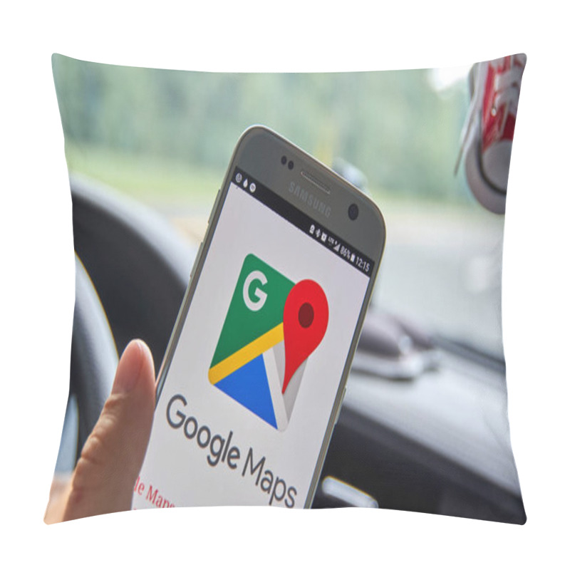 Personality  Google Maps Mobile Application Pillow Covers